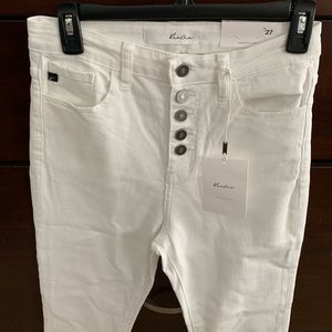 White High Rise Jeans
